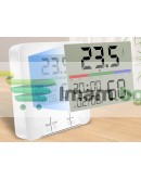 Термометър часовник LCD метеорологична станция с хигрометър